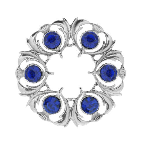 Six Stone Thistle Brooch