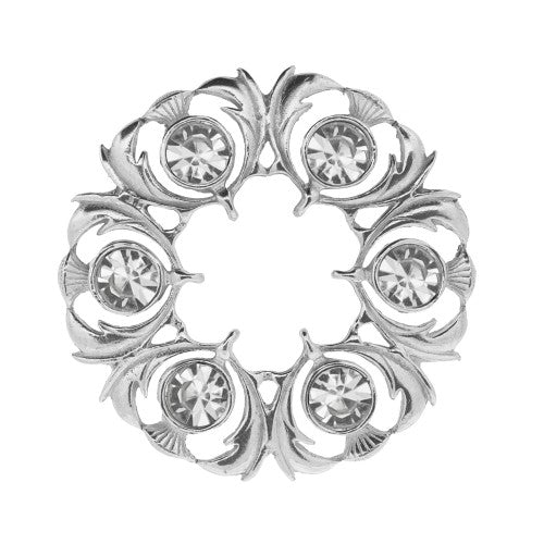 Six Stone Thistle Brooch