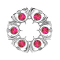 Six Stone Thistle Brooch