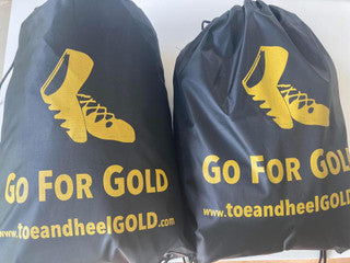 toeandheelGOLD drawstring gym bag
