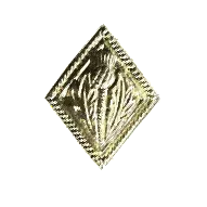 Gold decorative element on a white background